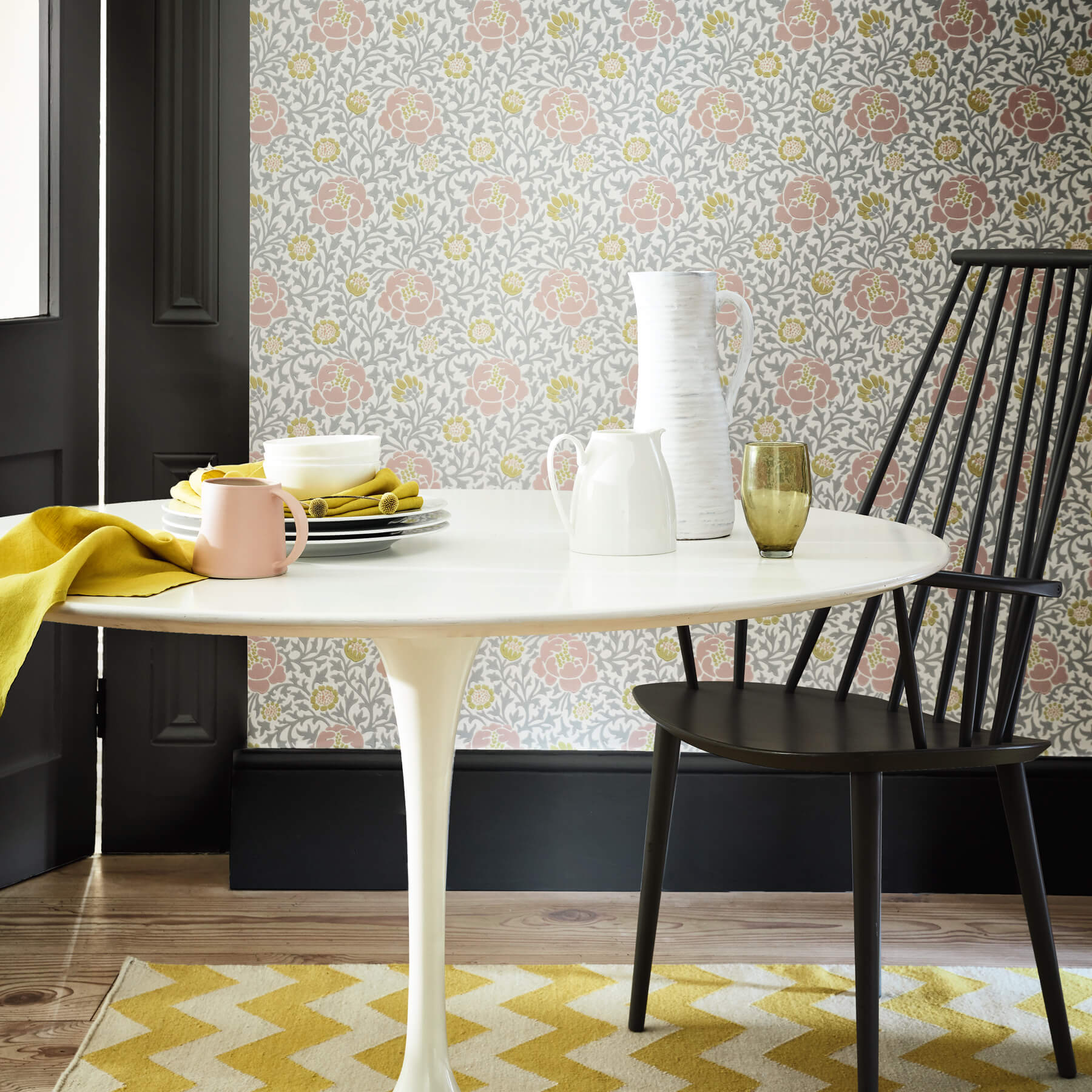 Papier peint Lansdowne Walk Nordic - Collection London Wallpapers V de Little Greene AMB