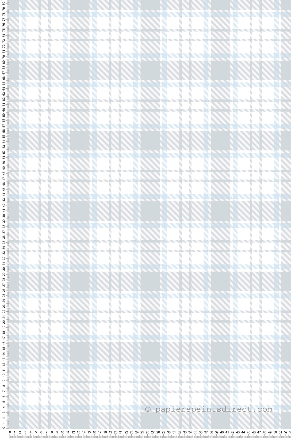 Papier peint Tartan Classique bleu gris - Little Love d'A.S. Création | Réf. SP15659
