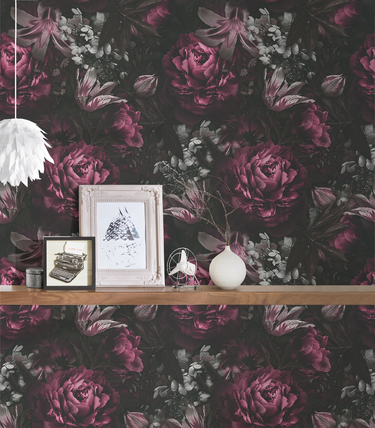 Papier peint Parfum Fleuri rose violet - Pintwalls d'A.S. Création | Réf. AS-385094