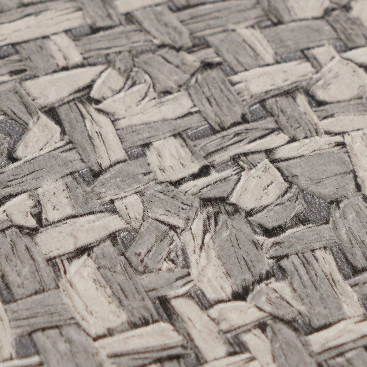 Papier peint Paille Tressée gris argenté - Vibes & Styles d'A.S. Création AMB5| Réf. AS-791125