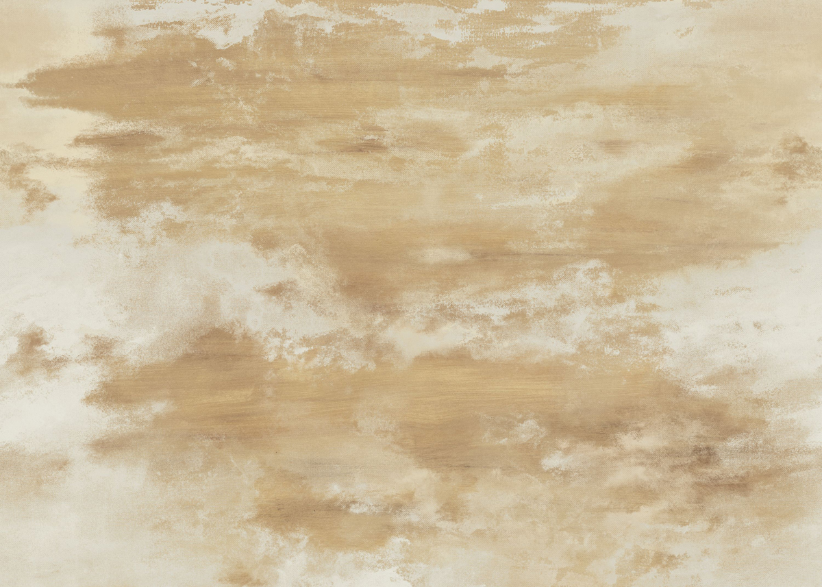 Papier peint panoramique Ciel Heure Dorée ivoire doré - Panoramas 4 de Casamance | Réf. CAS-76751018