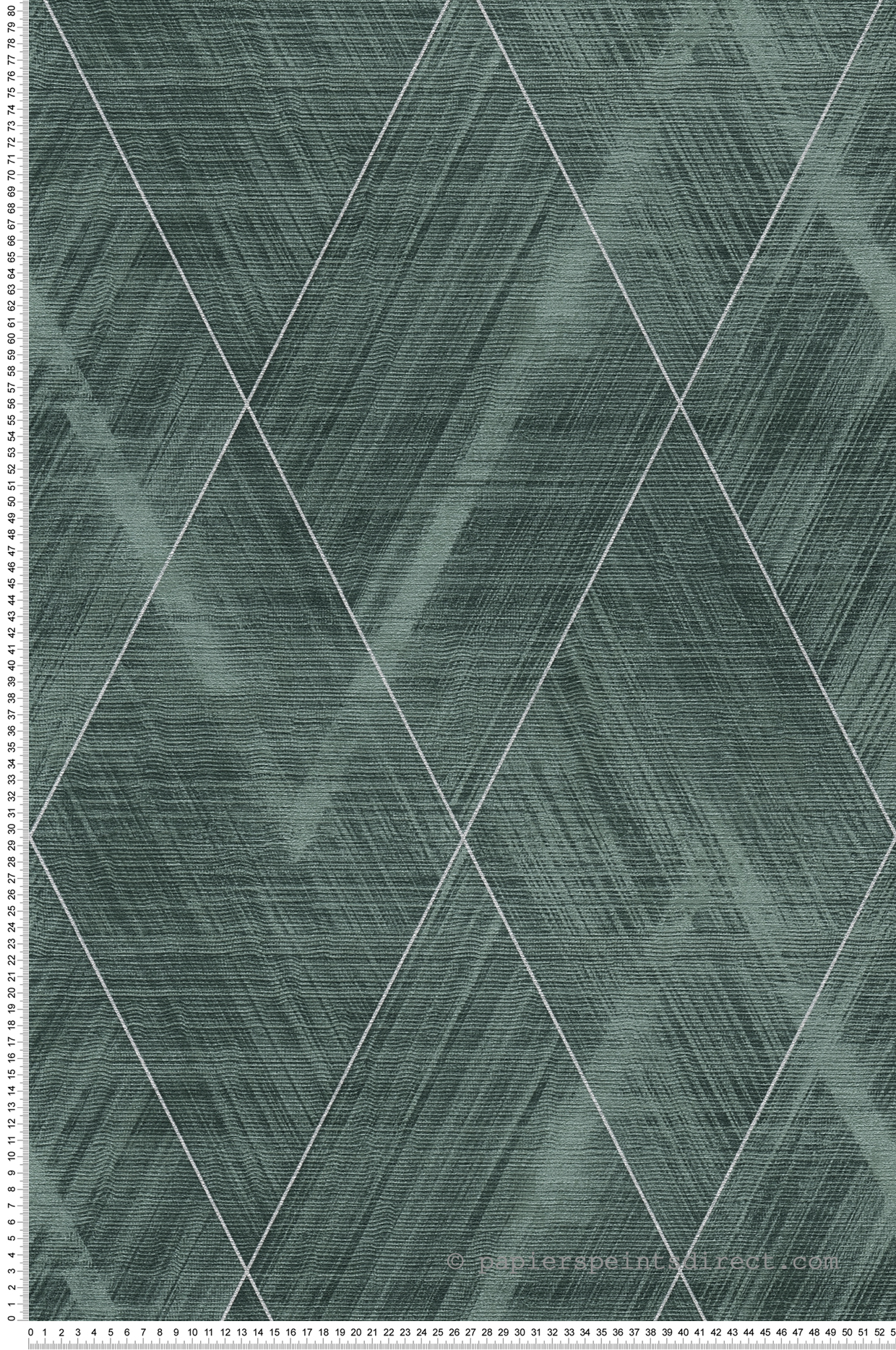 Papier peint Losange Géo Textile vert argenté  - The BOS d'A.S. Création | Réf. AS-388242