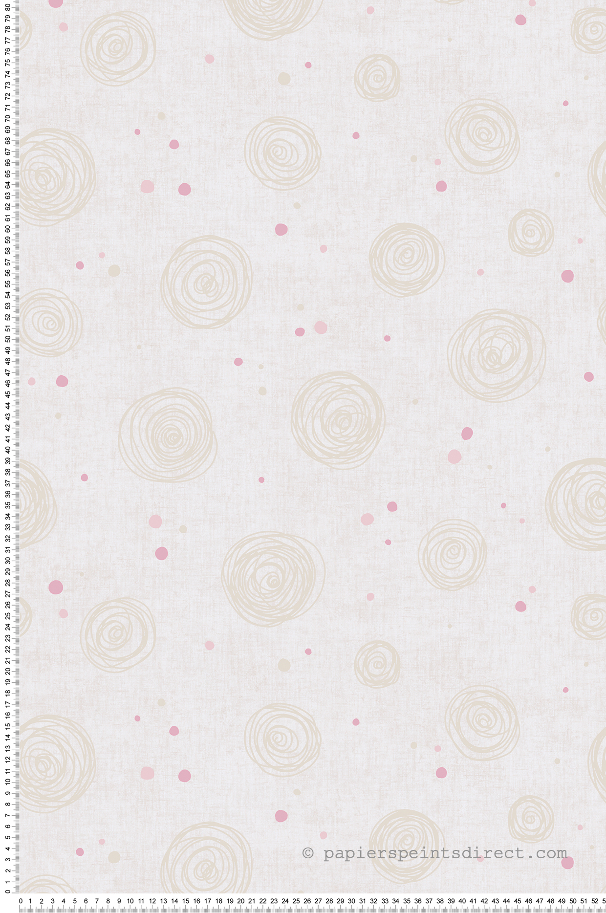 Papier peint Rond Bébé beige - Lilly & Luis d'A.S. Création | Réf. AS-771393