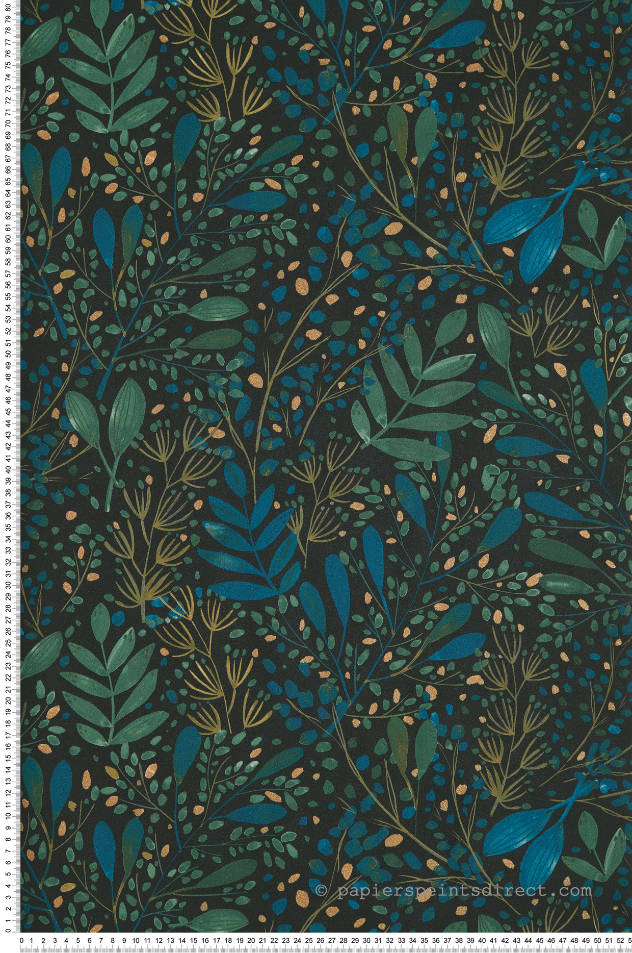 Papier peint feuilles Joy Vert/Canard/Doré - Green Life de Casélio | Réf. GNL101697692