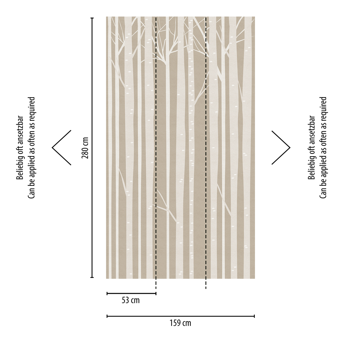 Papier peint panoramique Forêt de Troncs - The Wall d'A.S. Création | Réf. AS-382951