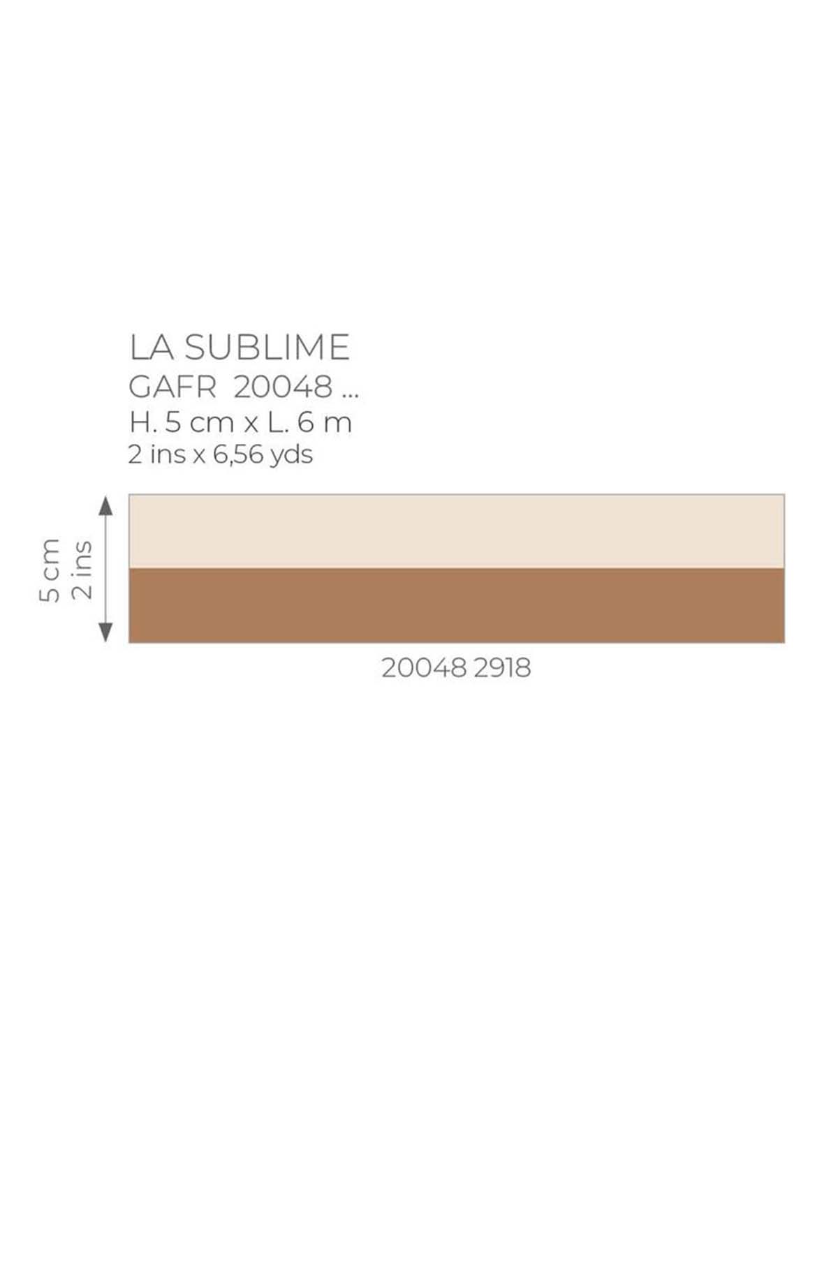 Galon Double Rayure Sublime caramel beige - Galons et Frises de Casadéco AMB5| Réf. GAFR200482918