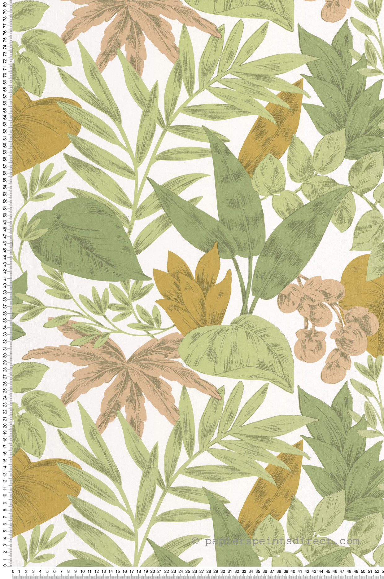 Papier peint Feuille Jungle Kalea multicolore - Elea de Casélio | Réf. ELEA107364370