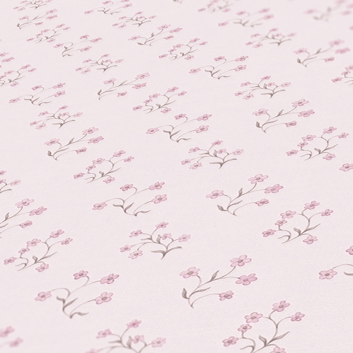 Papier peint Semis Fleurs rose - Maison Charme d'A.S. Création ZOOM | Réf. AS-390743