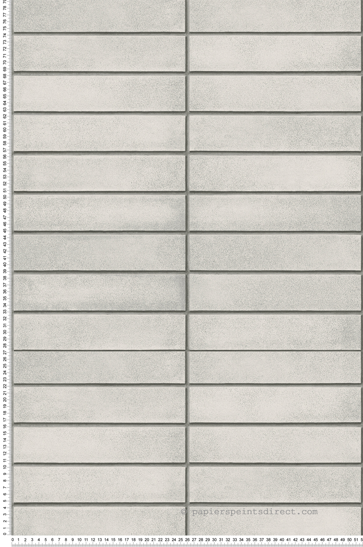 Papier peint Brique Moderne gris pale - Fabrique 2 de Lutèce | Réf. LTC-FD25374
