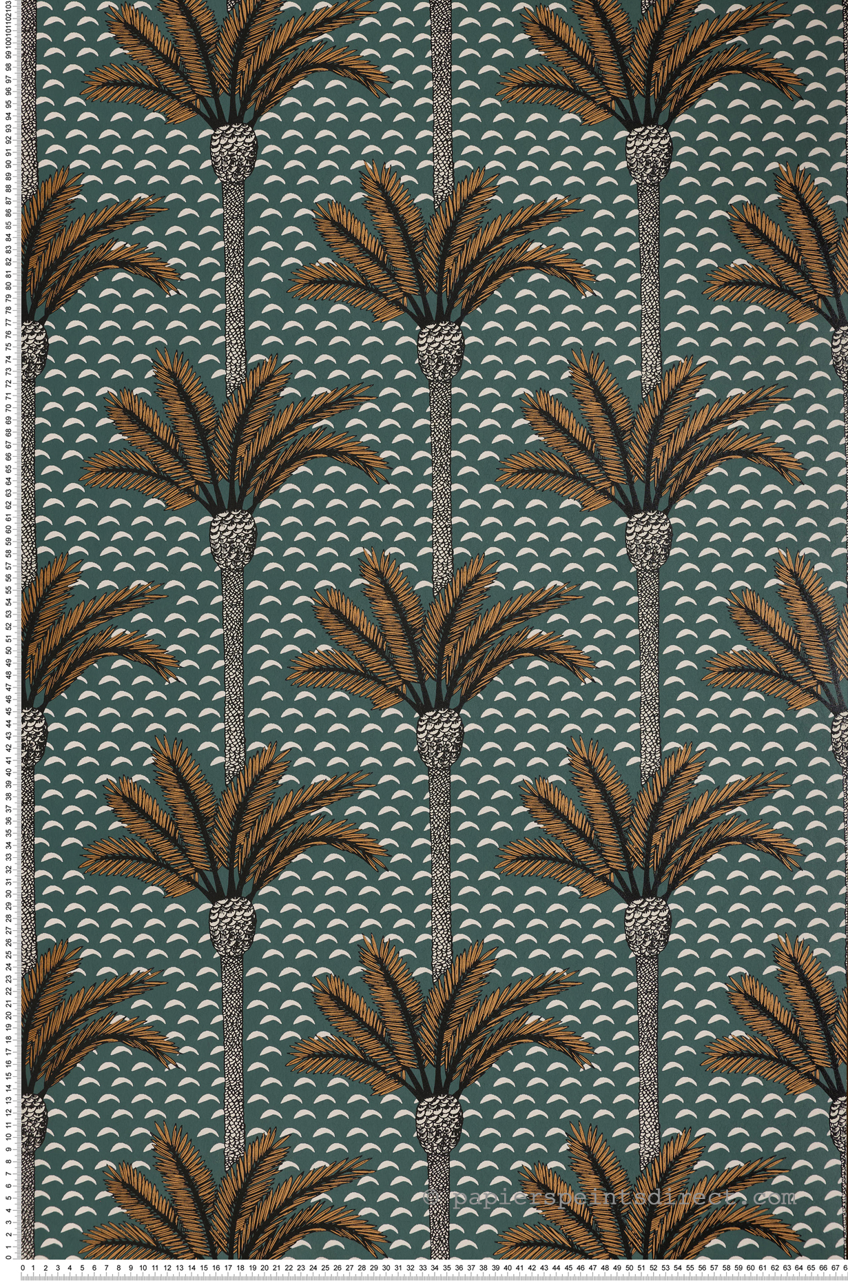 Papier peint Palmier Atlas vert - Mirage de Casamance | Réf. CAS-75240508