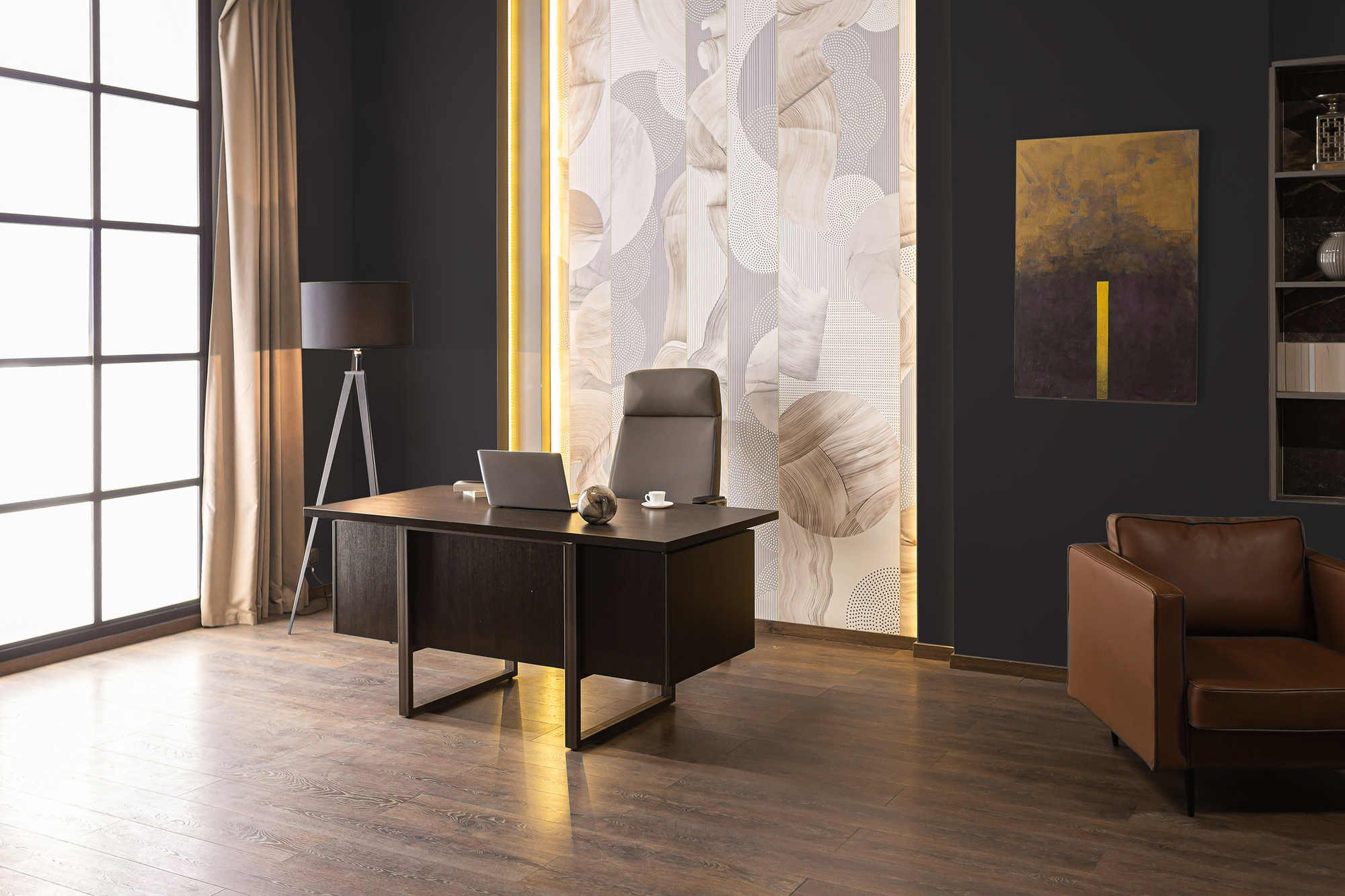 Image d'un pot de 1 litre de peinture Puro noir deep black - c1000