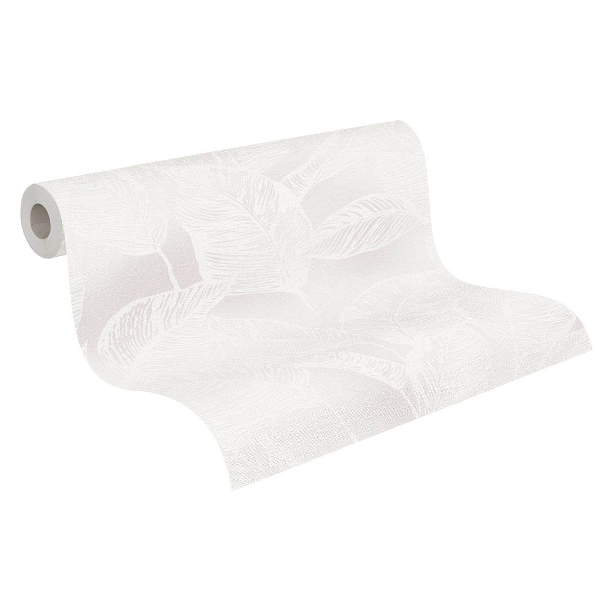 Papier peint Feuilles Stylisées Leaves gris clair - Natural Living d'A.S. Création AMB4 | Réf. AS-386632