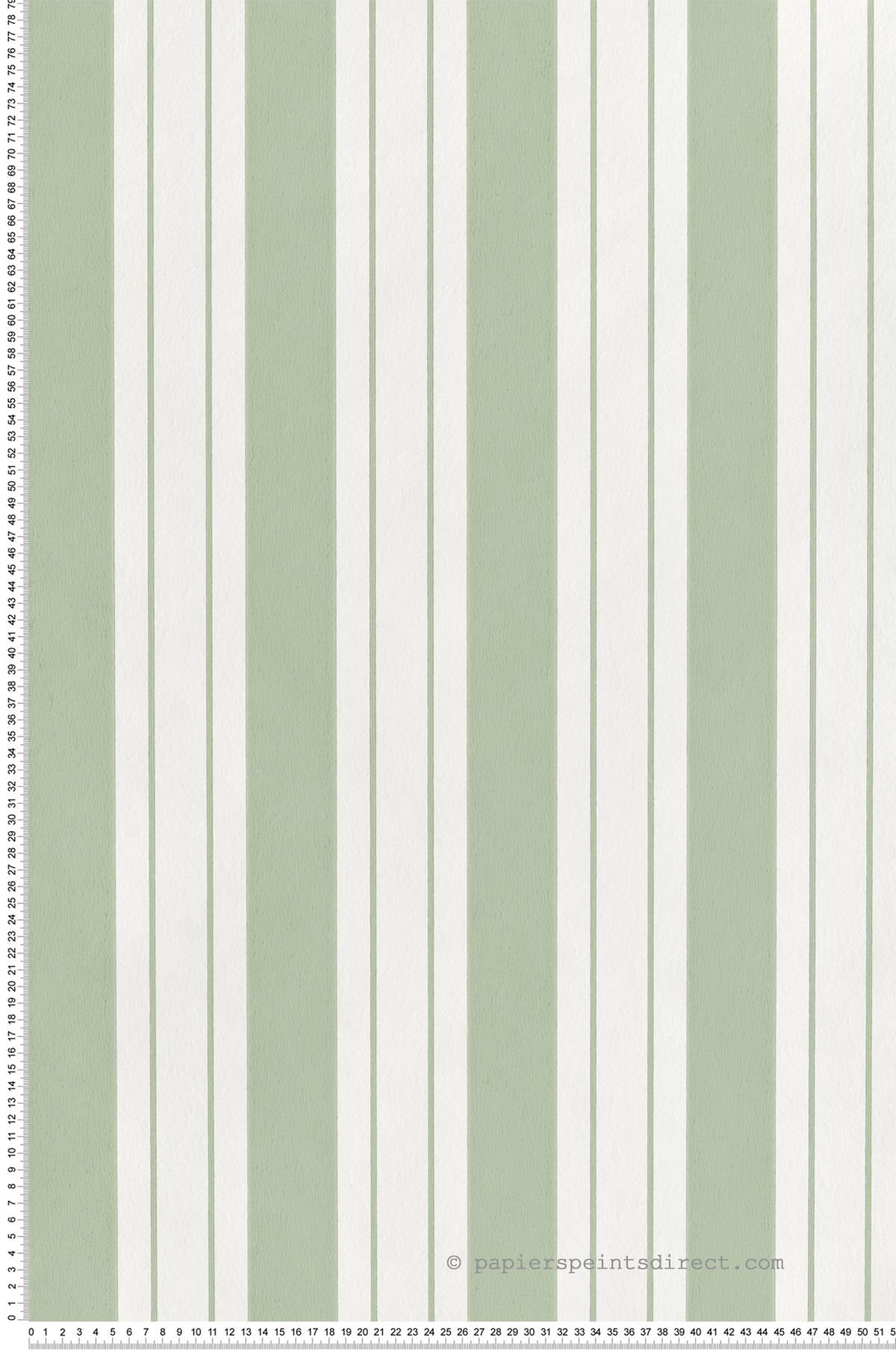 Papier peint Rayure Bateau Ligorio vert amande - Alberti d'Osborne & Little | Réf. OSB-W7981-01