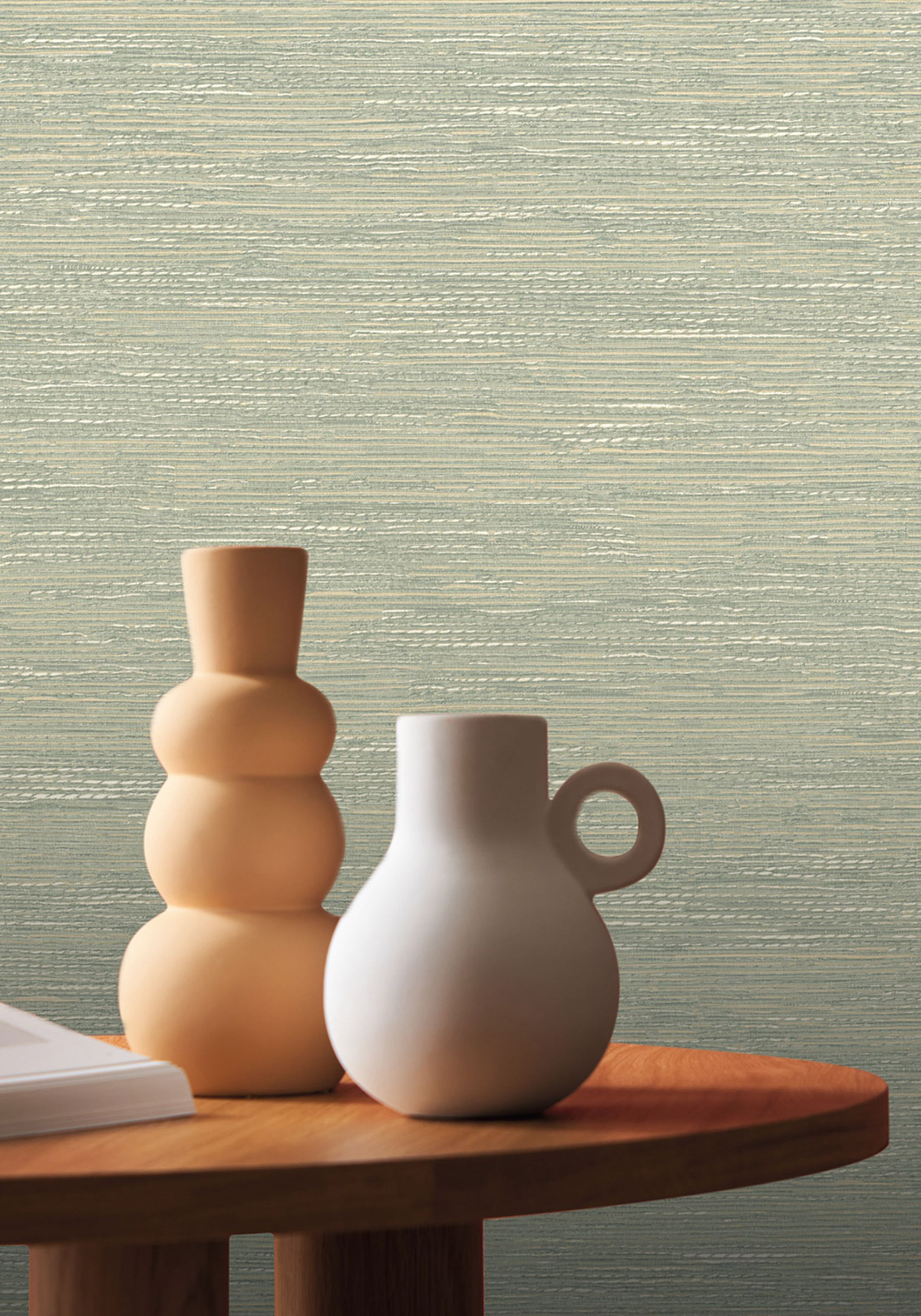 Papier peint Faux Uni Tissage Tatami opaline - Le Jacquard de Casamance AMB2| Réf. CAS-C75343364
