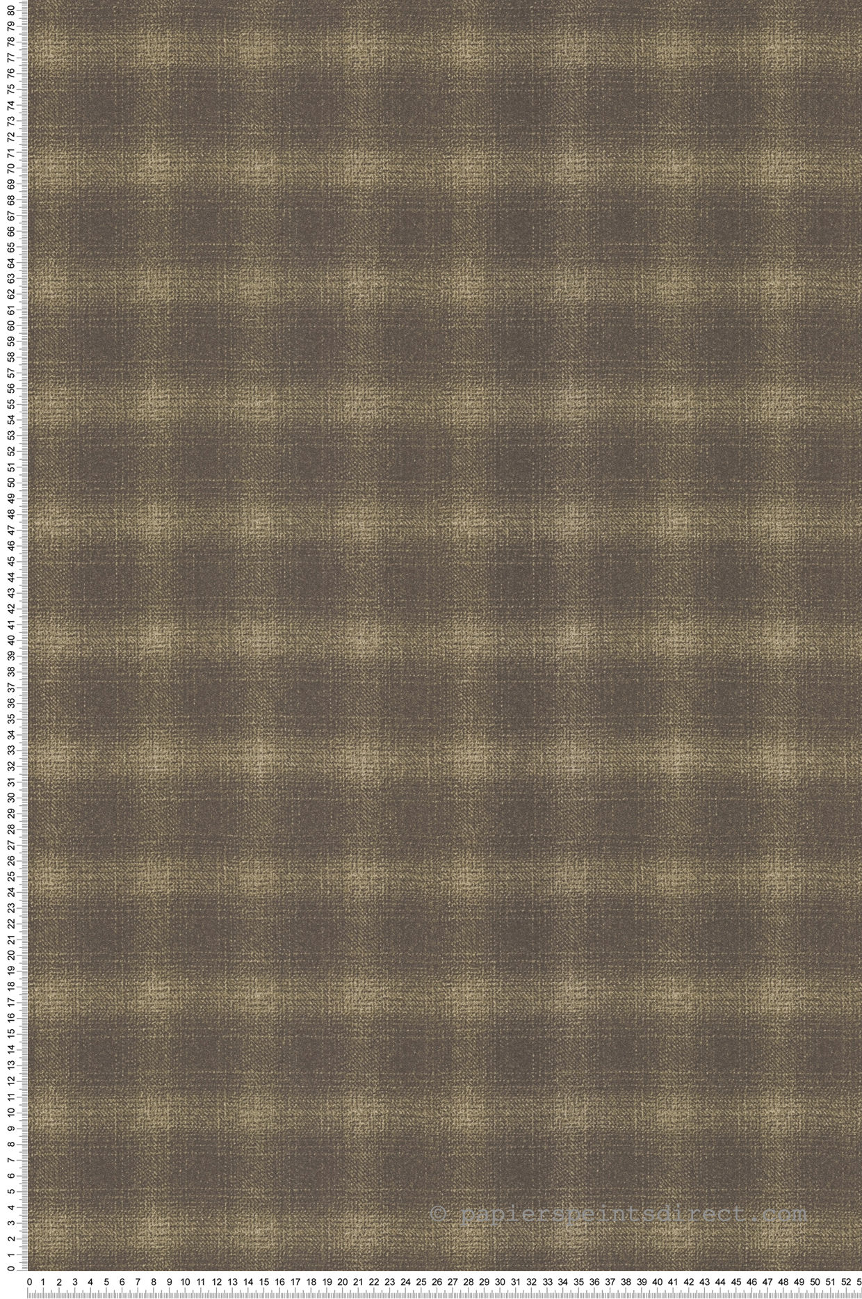 Papier peint Tissu Écossais brun bronze - Bensimon 3 de Lutèce | Réf. LTC-51241608