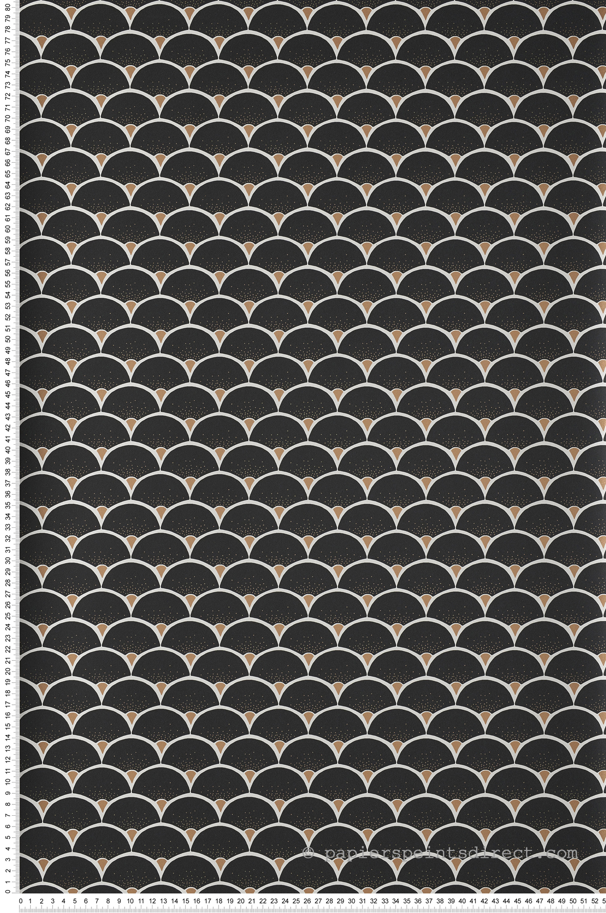 Papier peint géométrique Starlight noir or - Moonlight de Casélio | Réf. MLG101139025