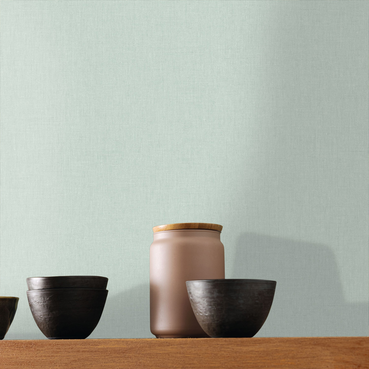 Papier peint Uni Toile bleu d'eau - Twist de Casélio | Réf. TST68526012