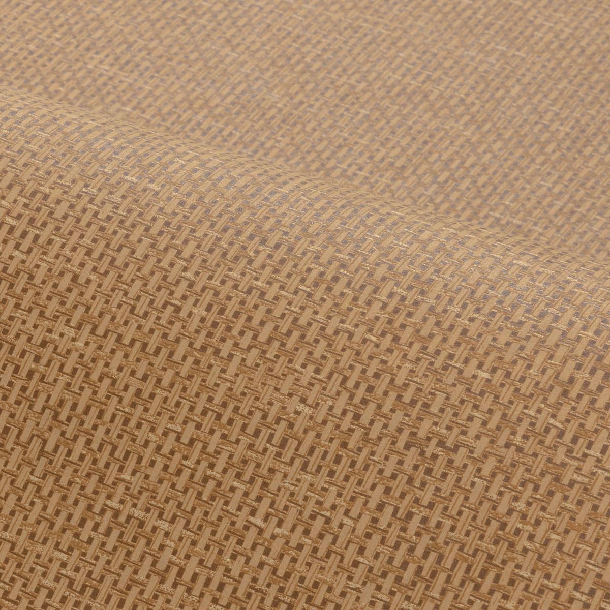 Papier peint Effet Toile Tissée Vannora camel - Tressora de Casamance | Réf. CAS-76921936