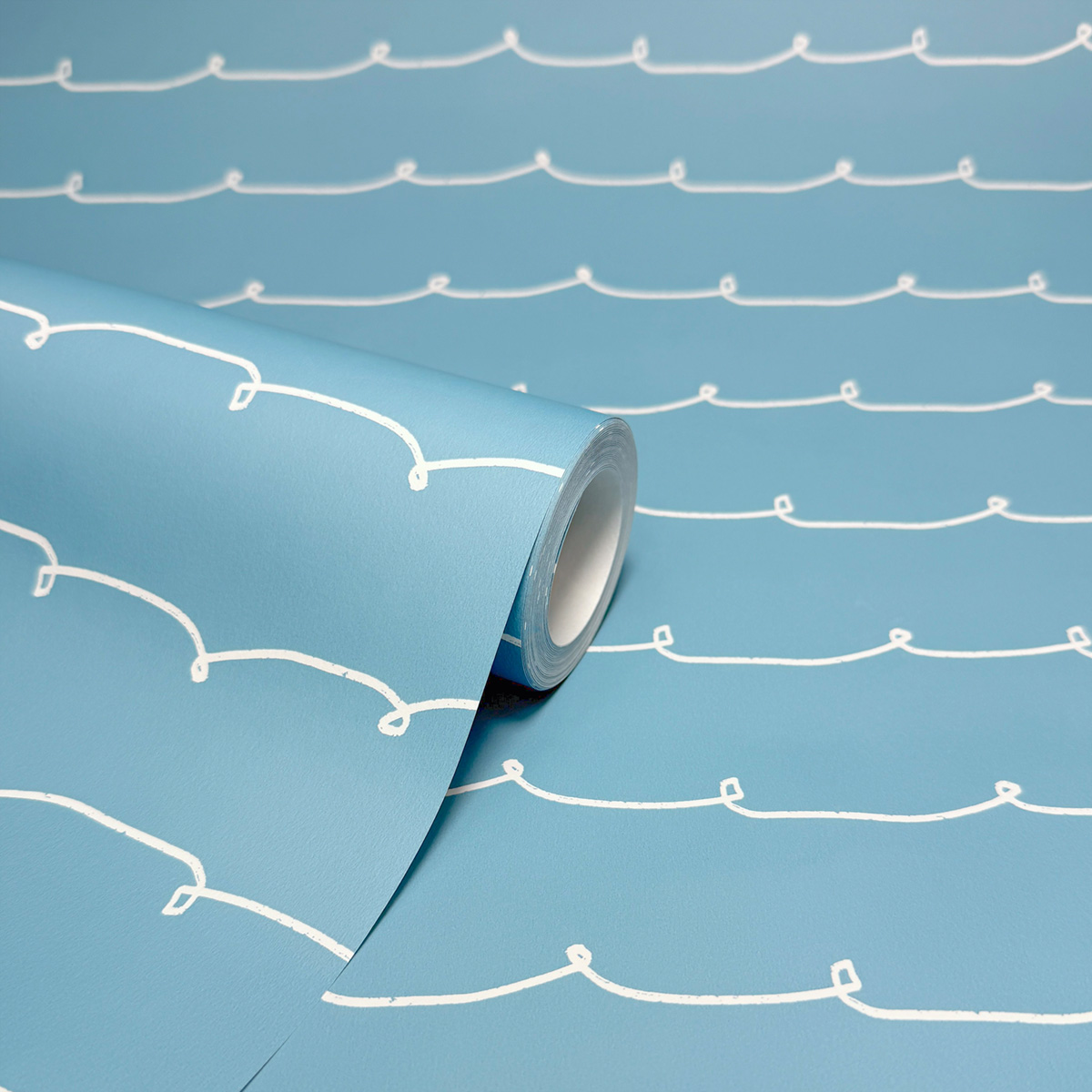 Papier peint Ligne Vague Contemporain bleu - Imagine de Lutèce ROLL | Réf. LTC-DL27572
