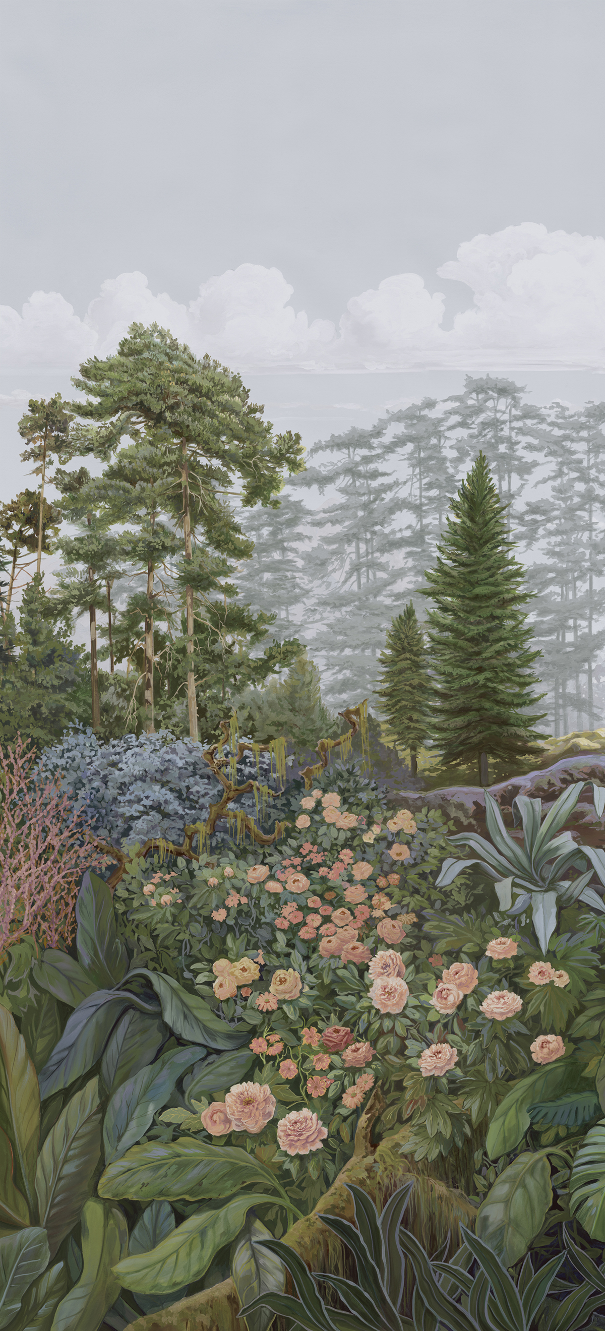 Papier peint panoramique Firone Corail A - 1/2/3 - Isidore Leroy