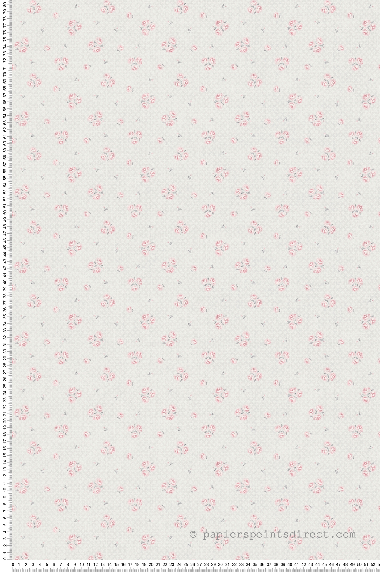 Papier peint Vintage Small Bouquet écru rose - Maison Charme d'A.S. Création | Réf. AS-390673