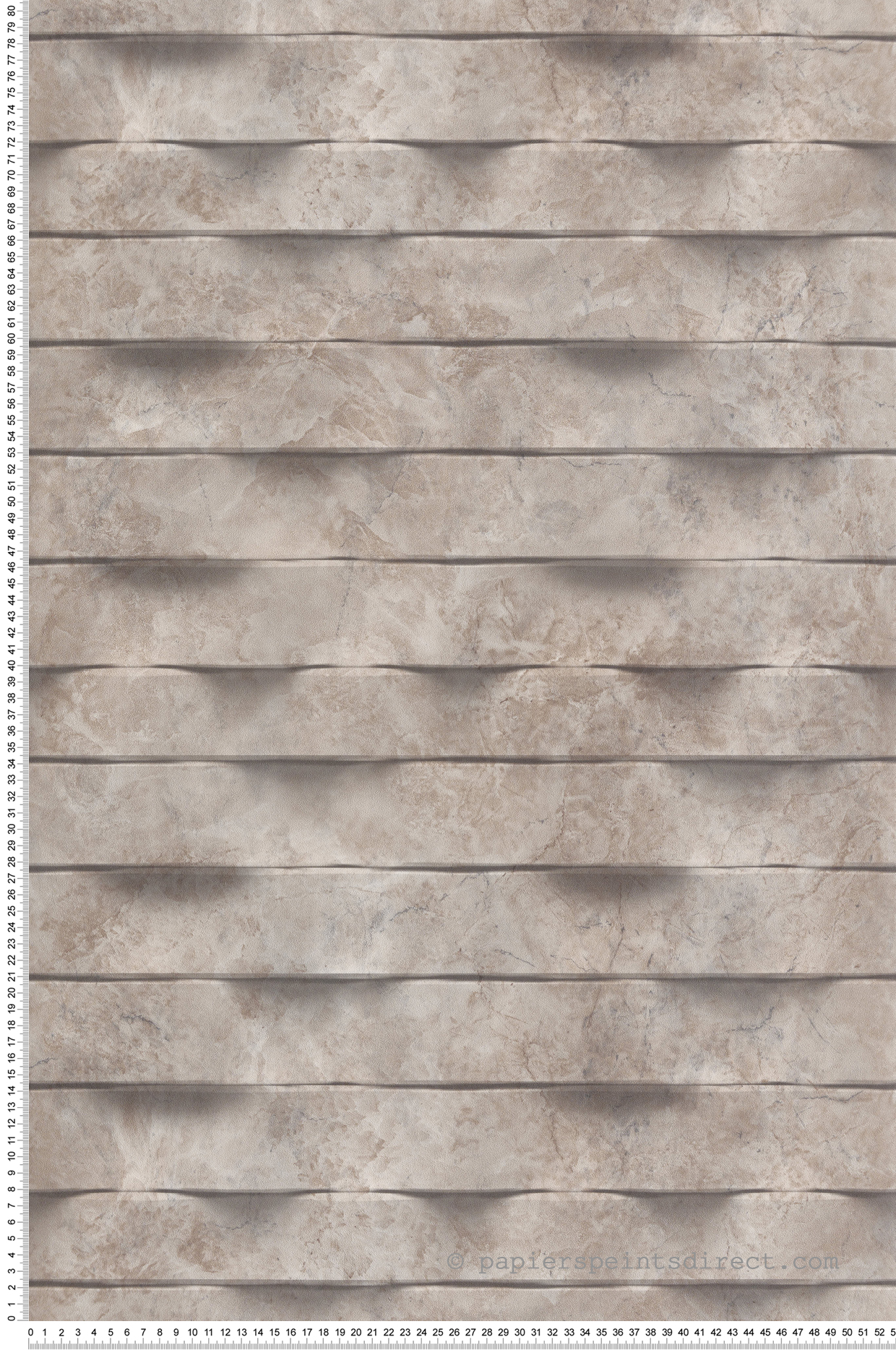 Papier peint Rayure Marbre taupe - Brut d'Ugépa | Réf. UGP-M79908