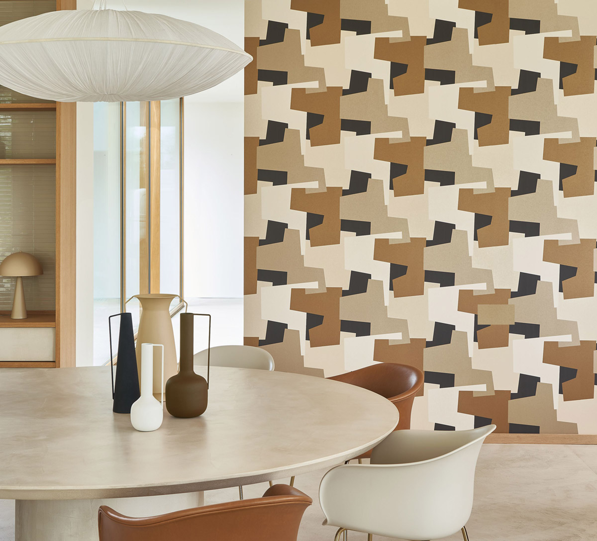 Papier peint Forme Graphique anthracite métallisé - Color Game de Casadéco | Réf. GAME200602992