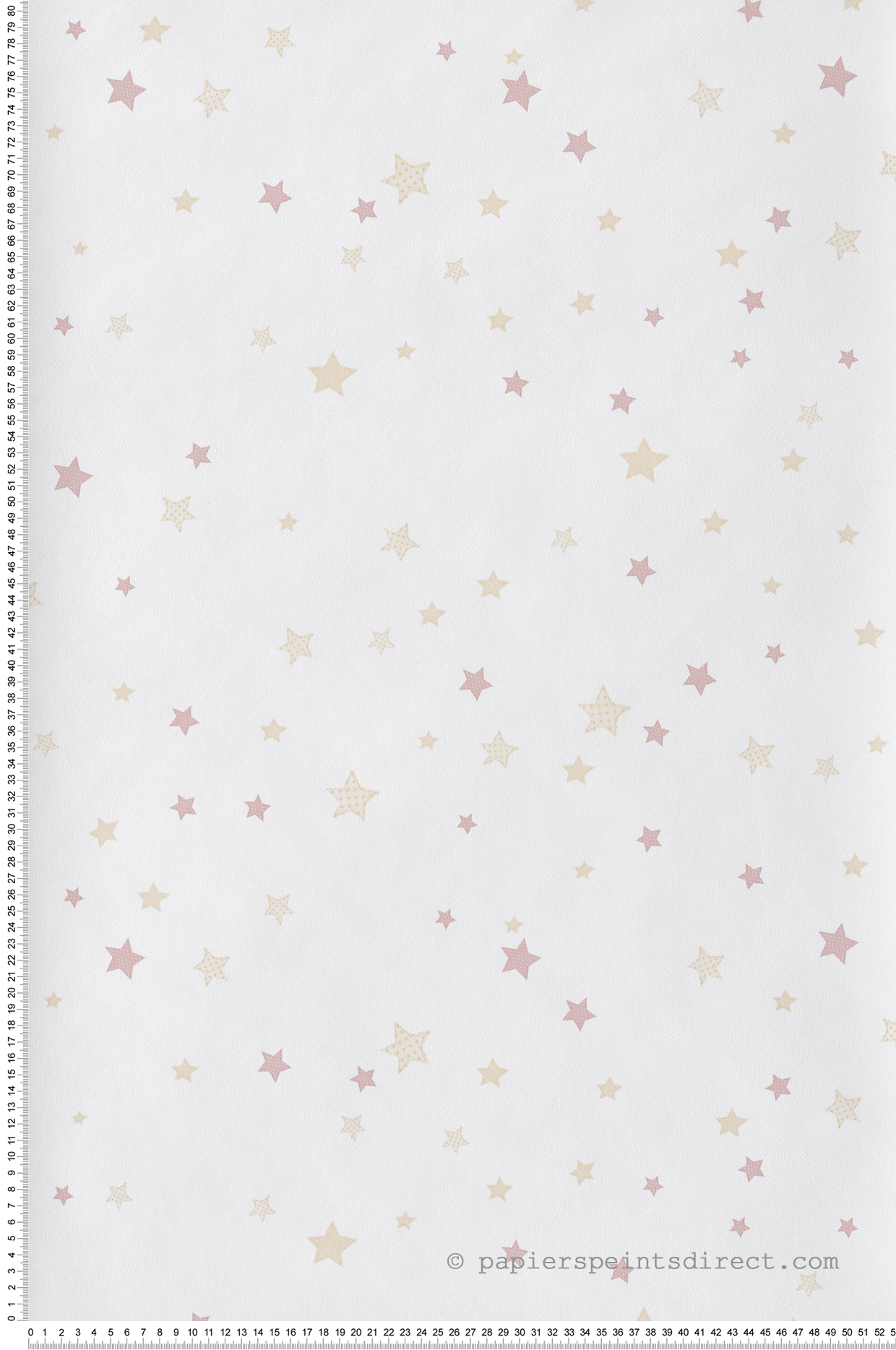 Papier peint Petites Étoiles rose doré  - Babyland 2 de Lutèce | Réf. LTC-14828