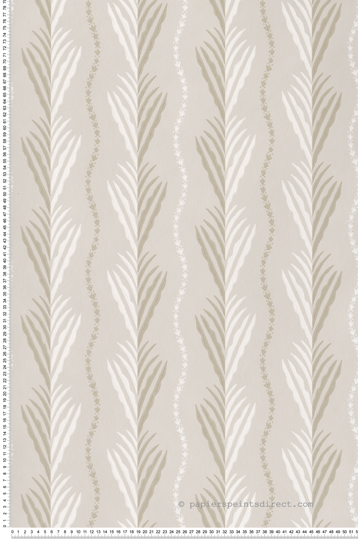 Papier peint Feuille Meridor beige - Signature de Nina Campbell | Réf. OSB-NCW4494-01