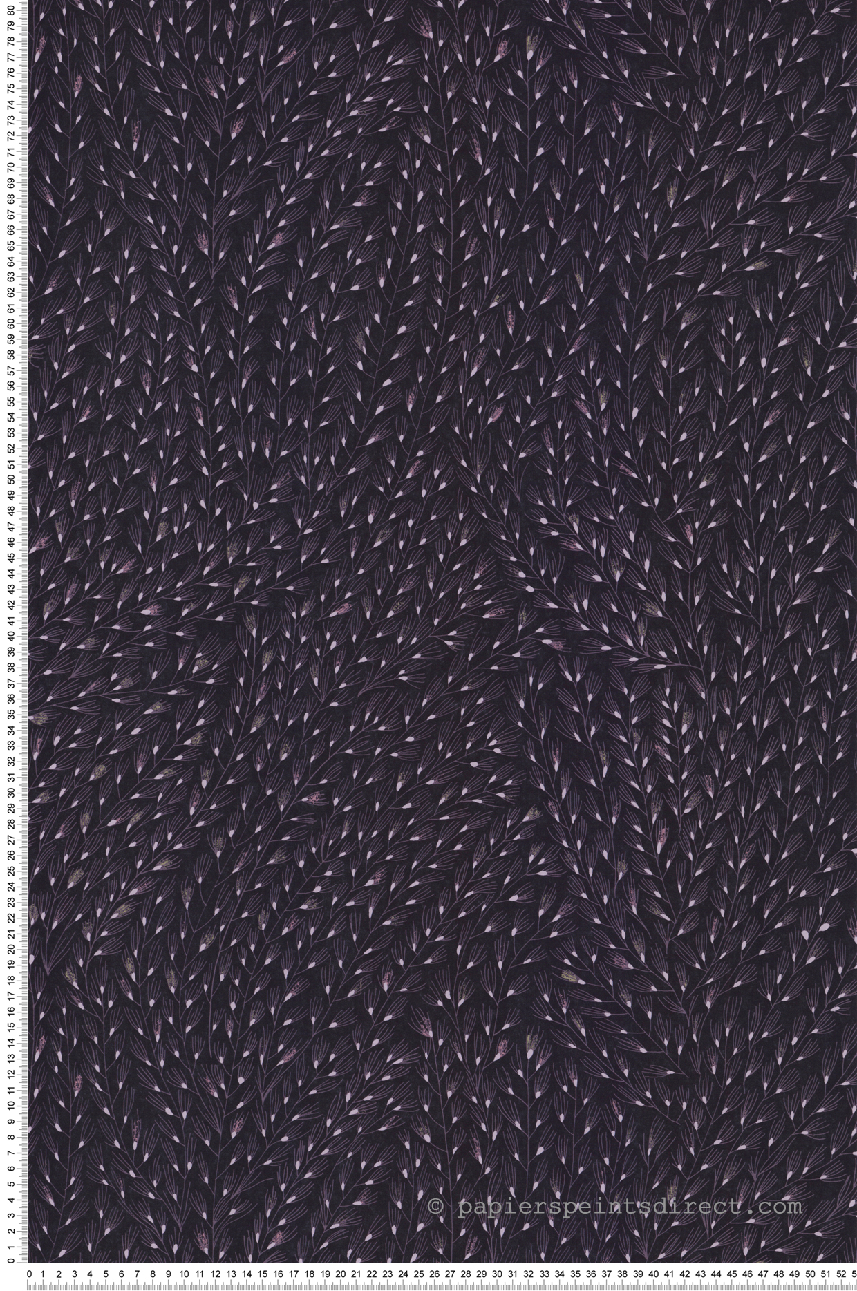 Papier peint Semis Feuillage pourpre - Soline de Lutèce | Réf. LTC-51250613