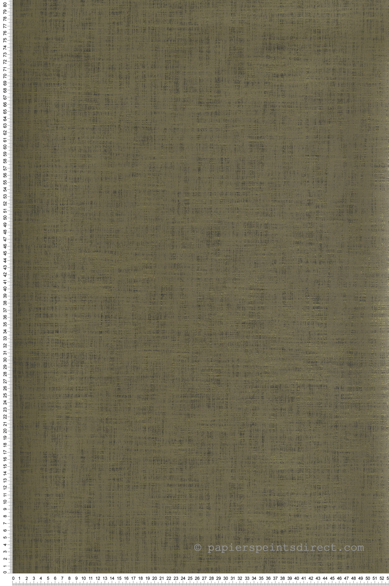 Papier peint Faux Uni Toile Tissée Ori vert olive foncé métallisé - Havana de Masureel | Réf. MAS-IUM403