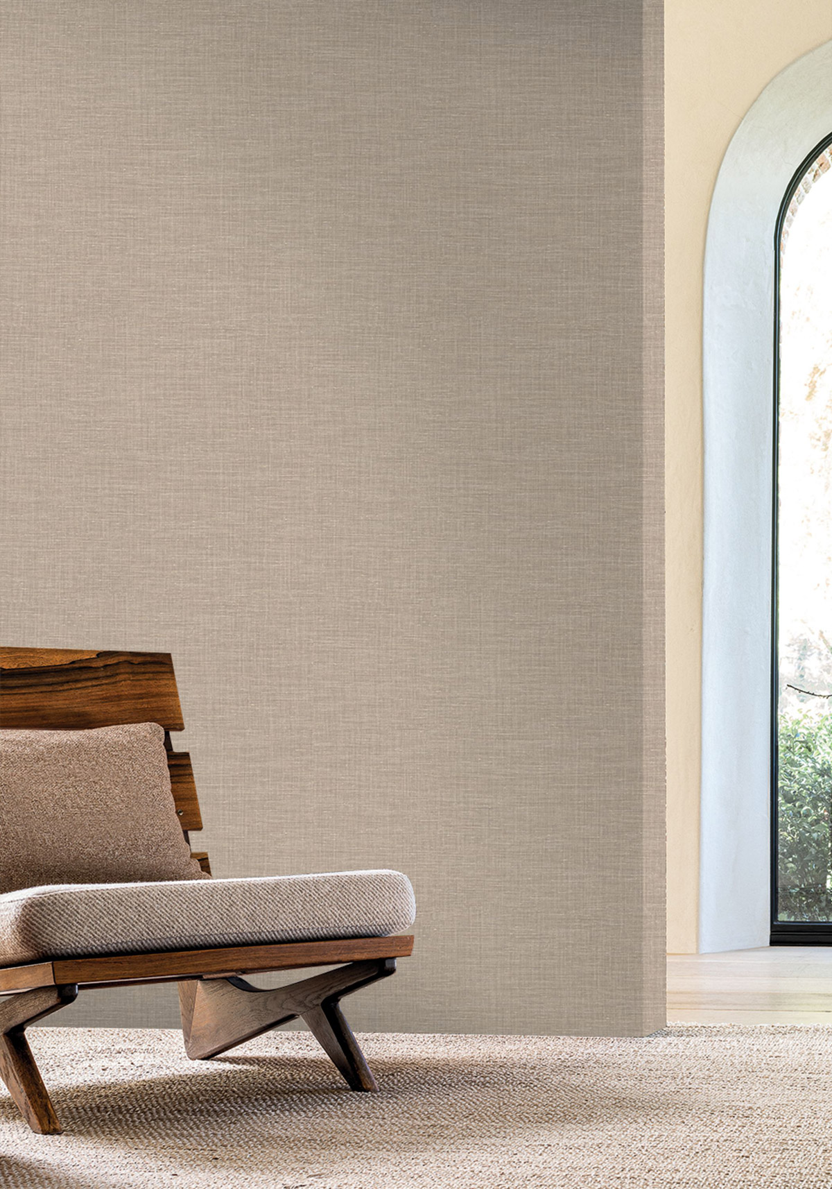 Papier peint Lin Shinok beige - Le Lin 3 de Casamance | Réf. CAS-F73818854