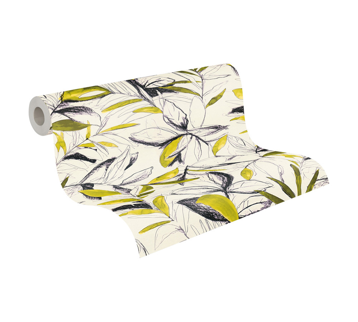 Papier peint Esquisse Végétal vert - Pintwalls 3 d'A.S. Création ROLL | Réf. AS-791875