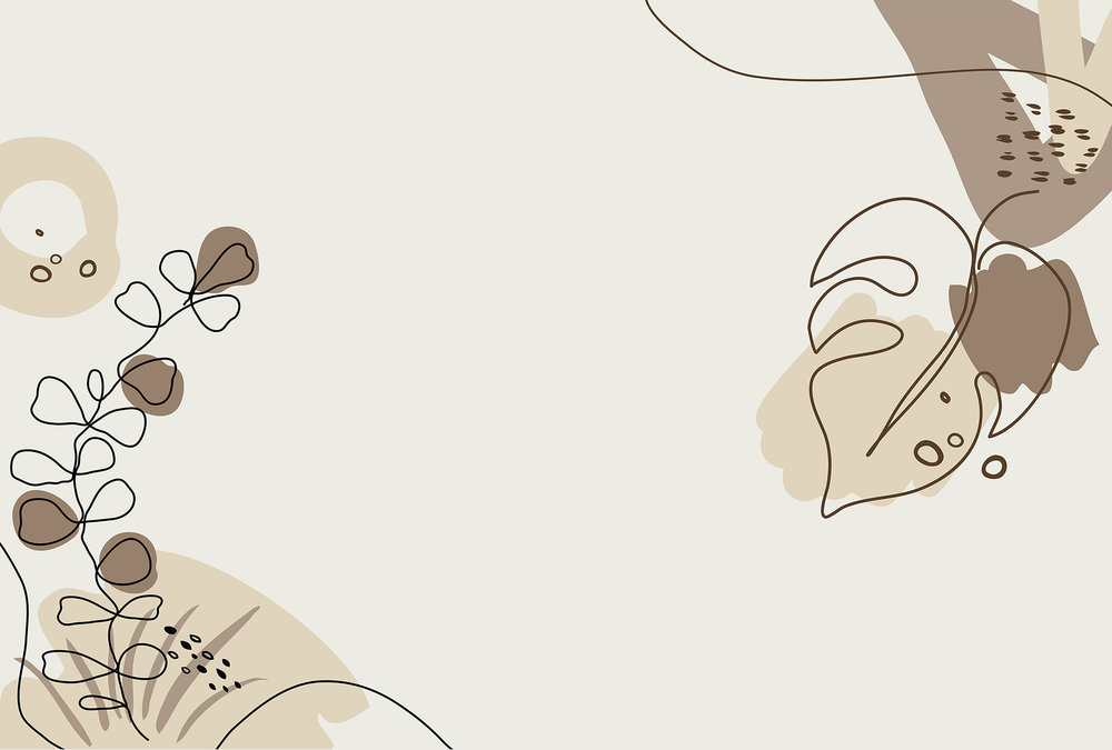 Papier peint panoramique Scandinave Drawn Leaves 2 - Référence DD120225 - Intissé 200g/m2 - Standard 400 x 270