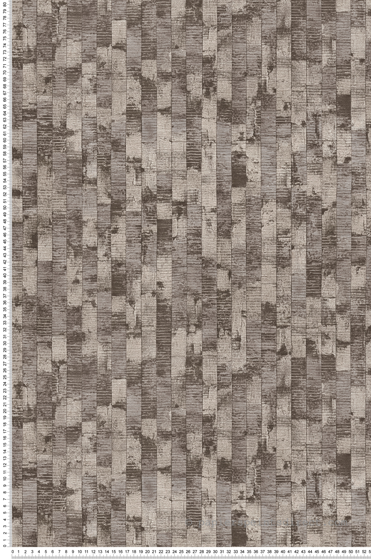 Papier peint Bois Lames Patiné gris argenté - Vibes & Styles d'A.S. Création | Réf. AS-790082