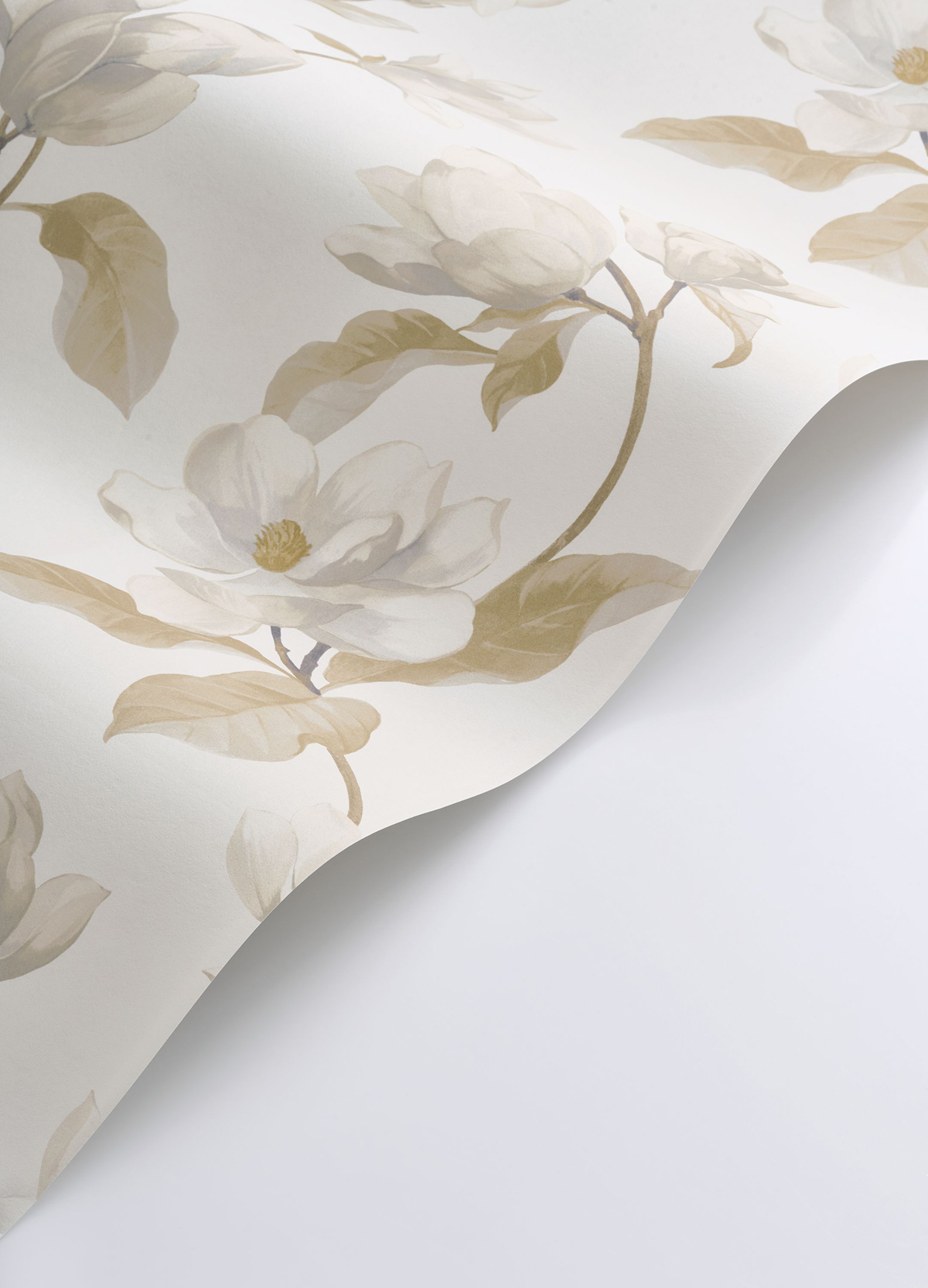 Papier peint Brume de Magnolia naturel - Le Beau Jardin de Casadéco VAGUE | Réf. BJAR202541111