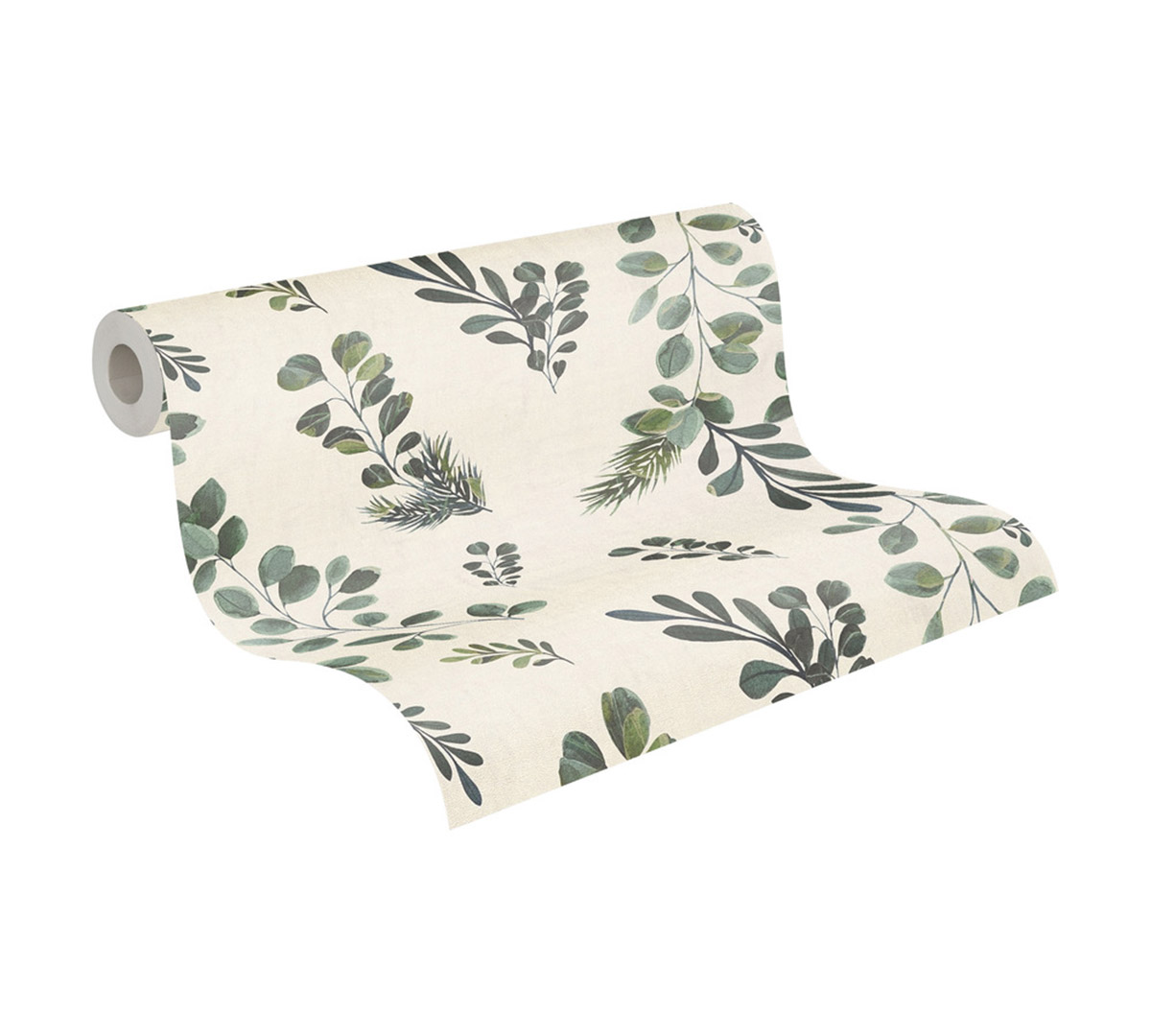 Papier peint Scandinave Feuille vert - Anna D'Andrea d'A.S. Création AMB5| Réf. AS-782211