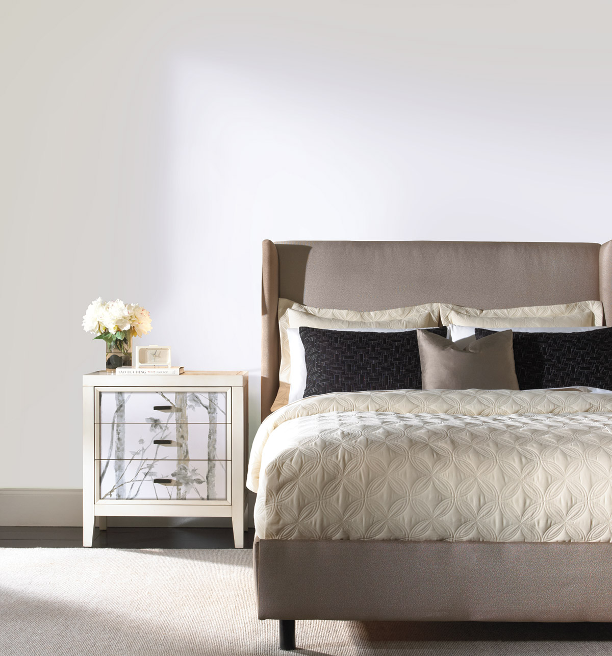 Papier peint adhésif Forêt Birch Trees gris - Les Adhésifs de Lutèce AMB4| Réf. LTC-RMK9047