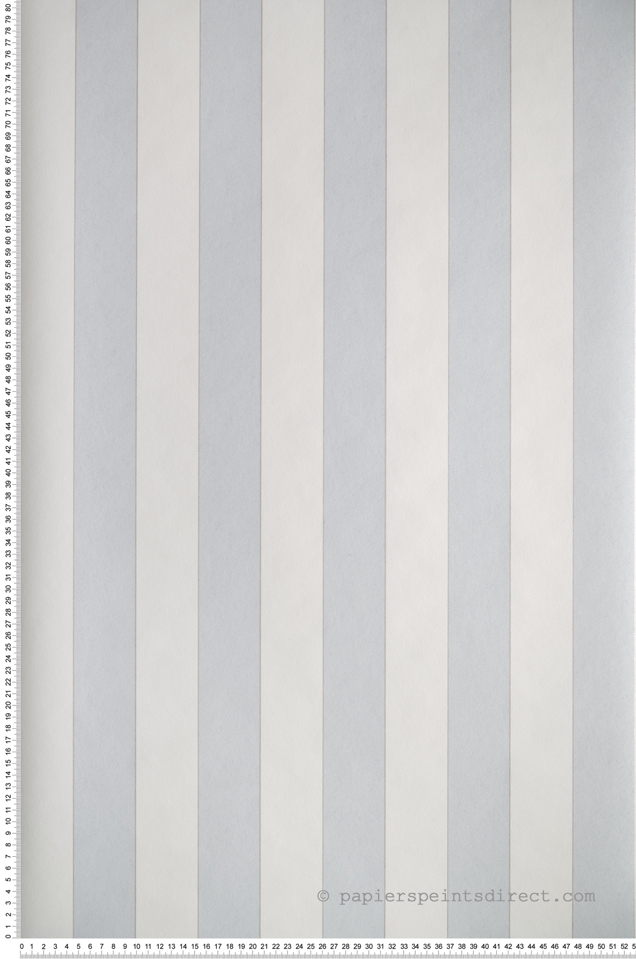 Papier peint Rayure Chic Louise bleu argenté - Les Rayures de Casadéco | Réf. RAYS28886211