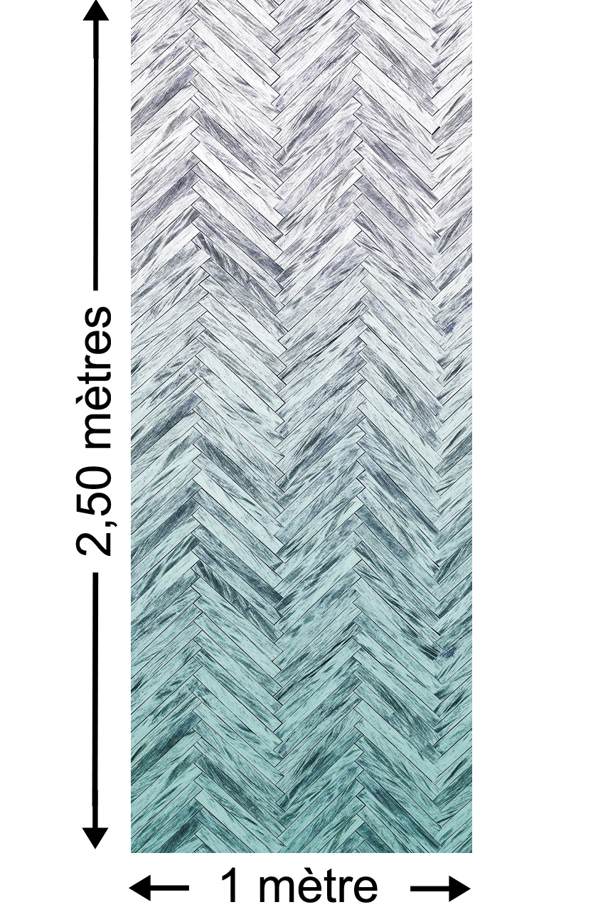 Panoramique Herringbone Mint  - Papier peint Komar