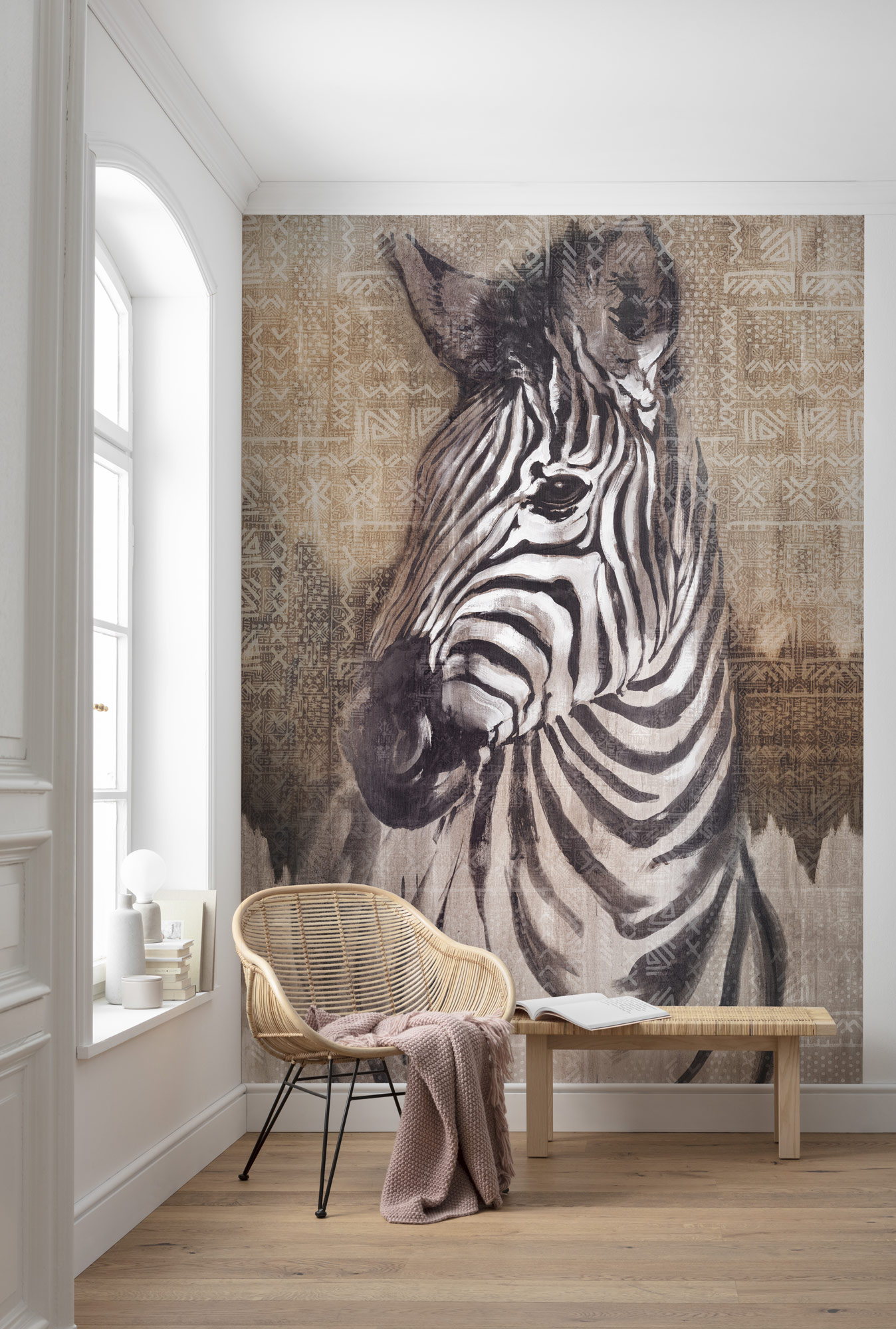 Papier peint animaux panoramique Zebra - Papier peint Komar Home