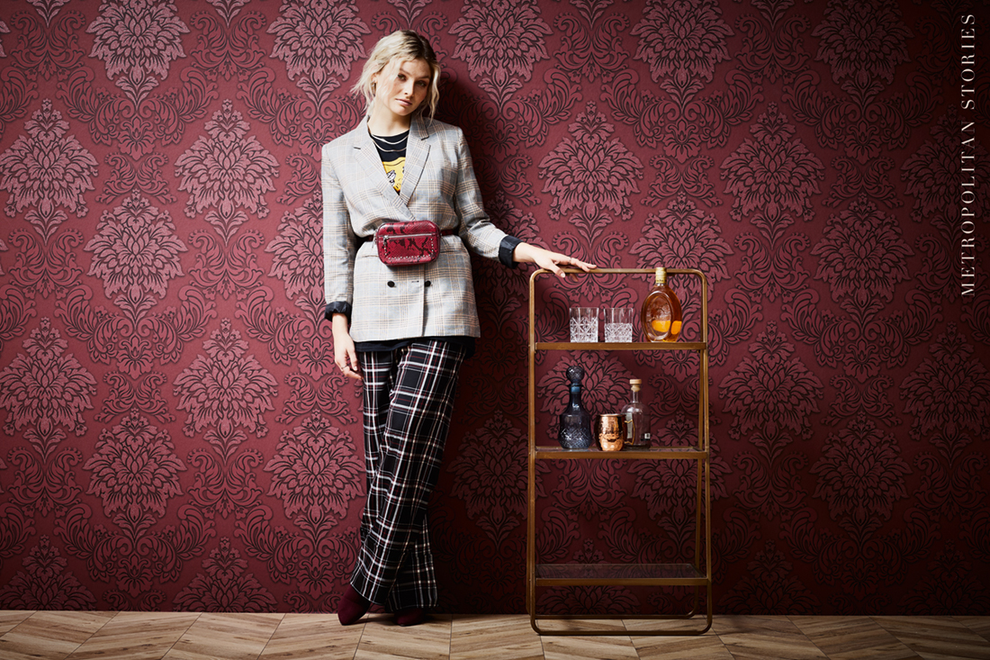 Papier peint Baroque anglais rouge - Metropolitan Stories d'AS Création | Réf. SP14627