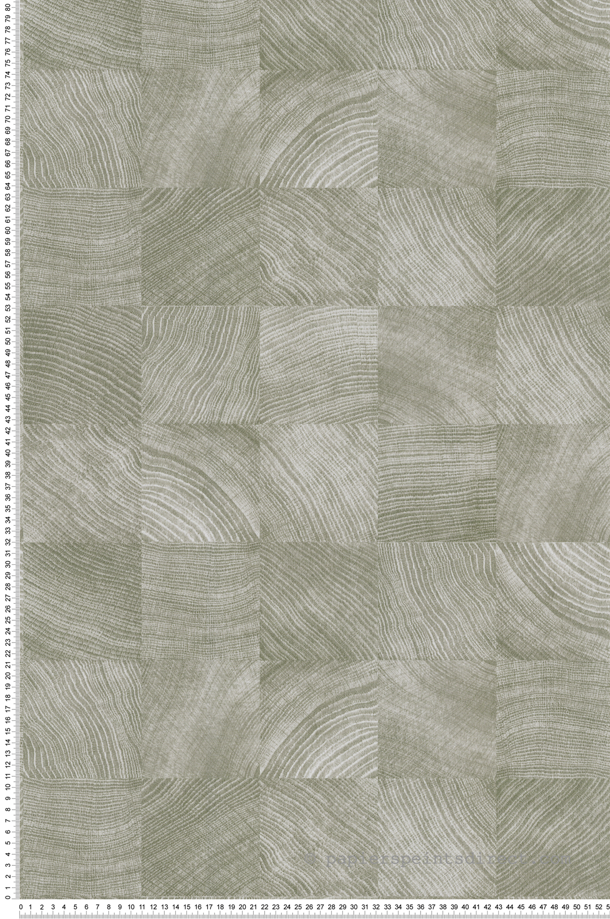 Papier peint Cube de Bois vert argile - Aroma de Lutèce | Réf. LTC-51252004