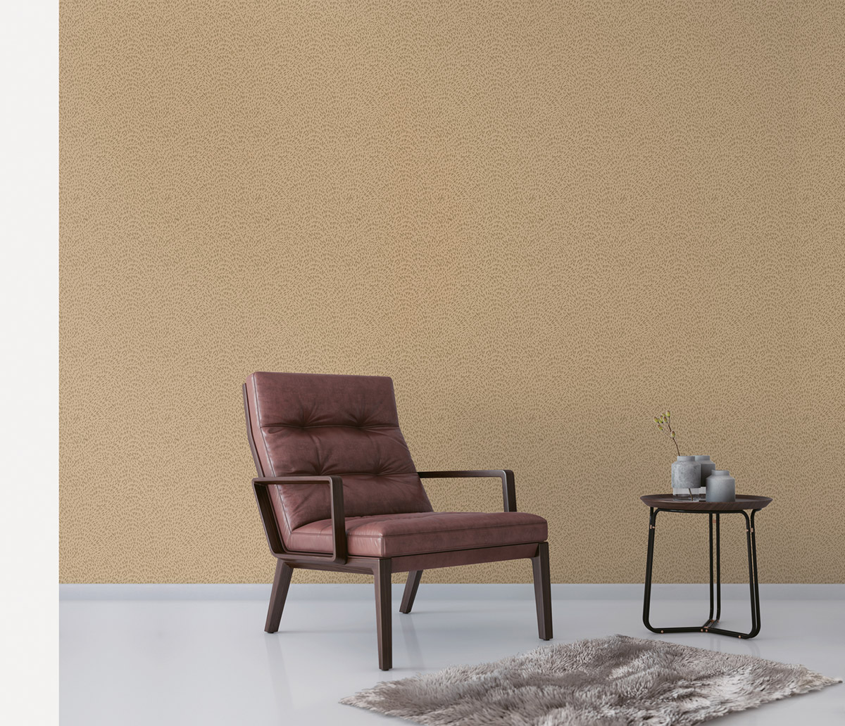 Papier peint Étincelle marron glacé doré - Attitude de Lutèce | Réf. LTC-DWP0363-02