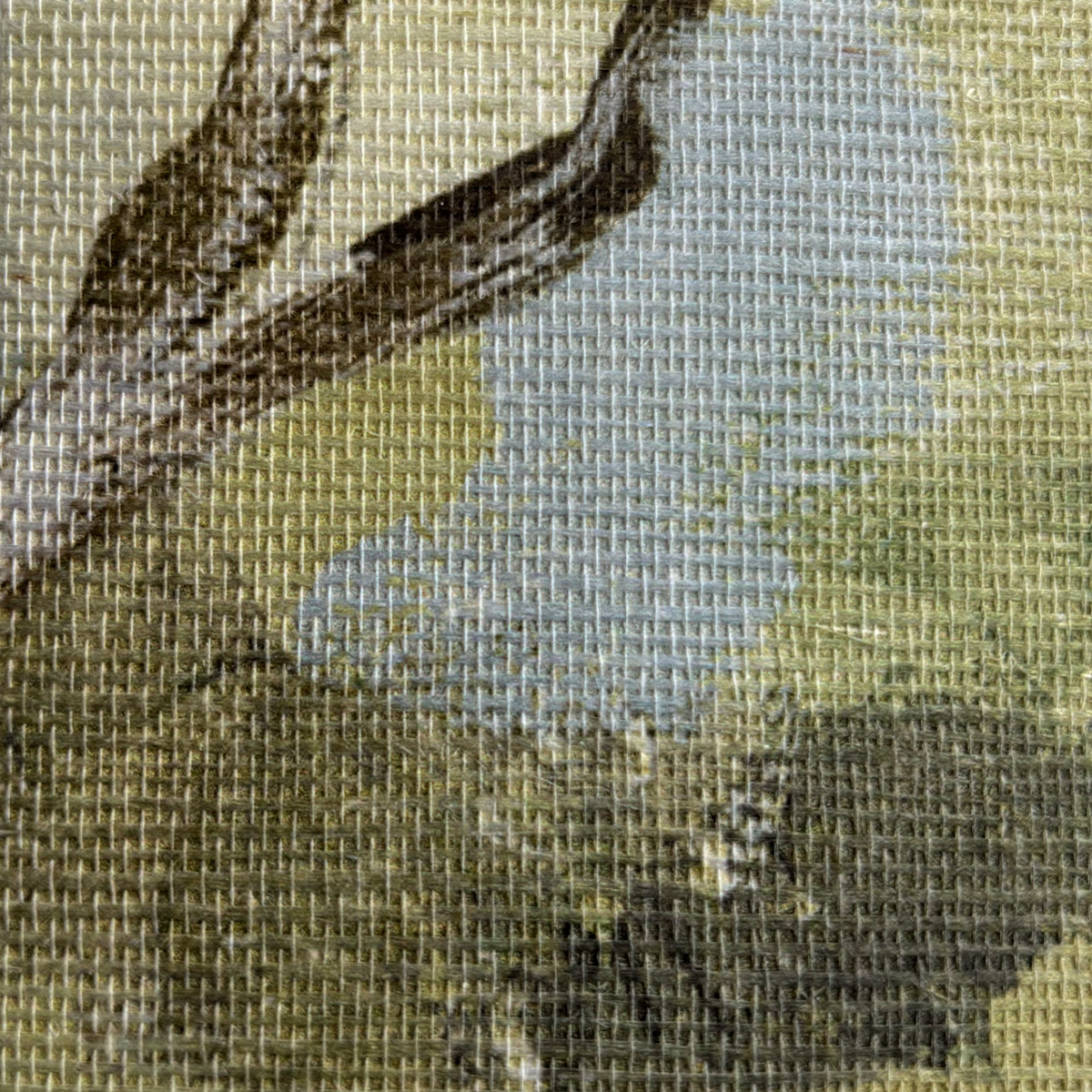 Papier peint panoramique Paysage à l'Aquarelle Savane Grasscloth vert - Daisy Bennett d'Initiales AMBZ | Réf. INI-DB31206M