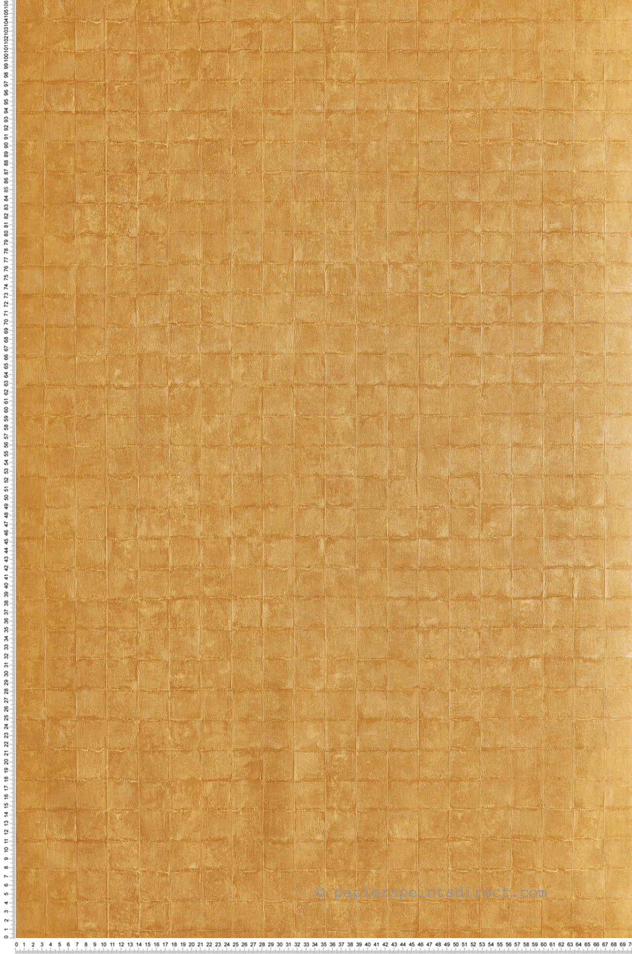 Papier peint Carreaux Faenza ocre doré - Cérame de Casamance | Réf. CAS-76080406