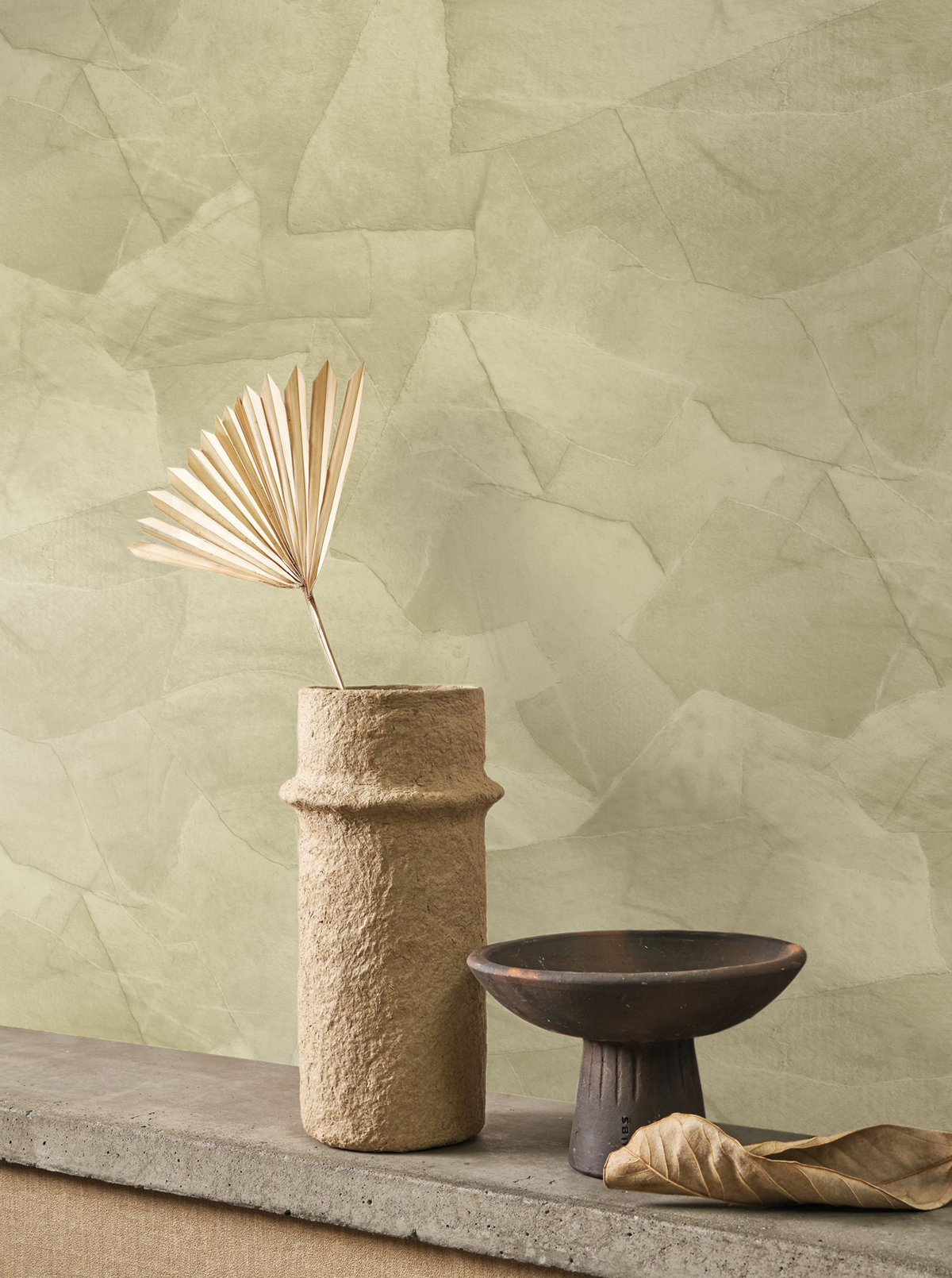 Papier peint Collage Papier Colle vert amande - Papercraft de Casadéco | Réf. PAPC89637272