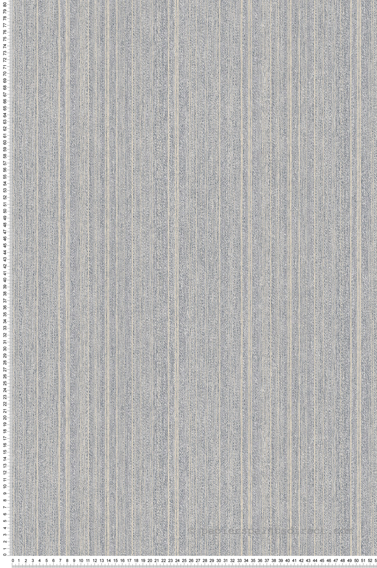 Papier peint Faux Uni Fil à Fil bleu jean - Herbier de Montecolino | Réf. MC-HE27222