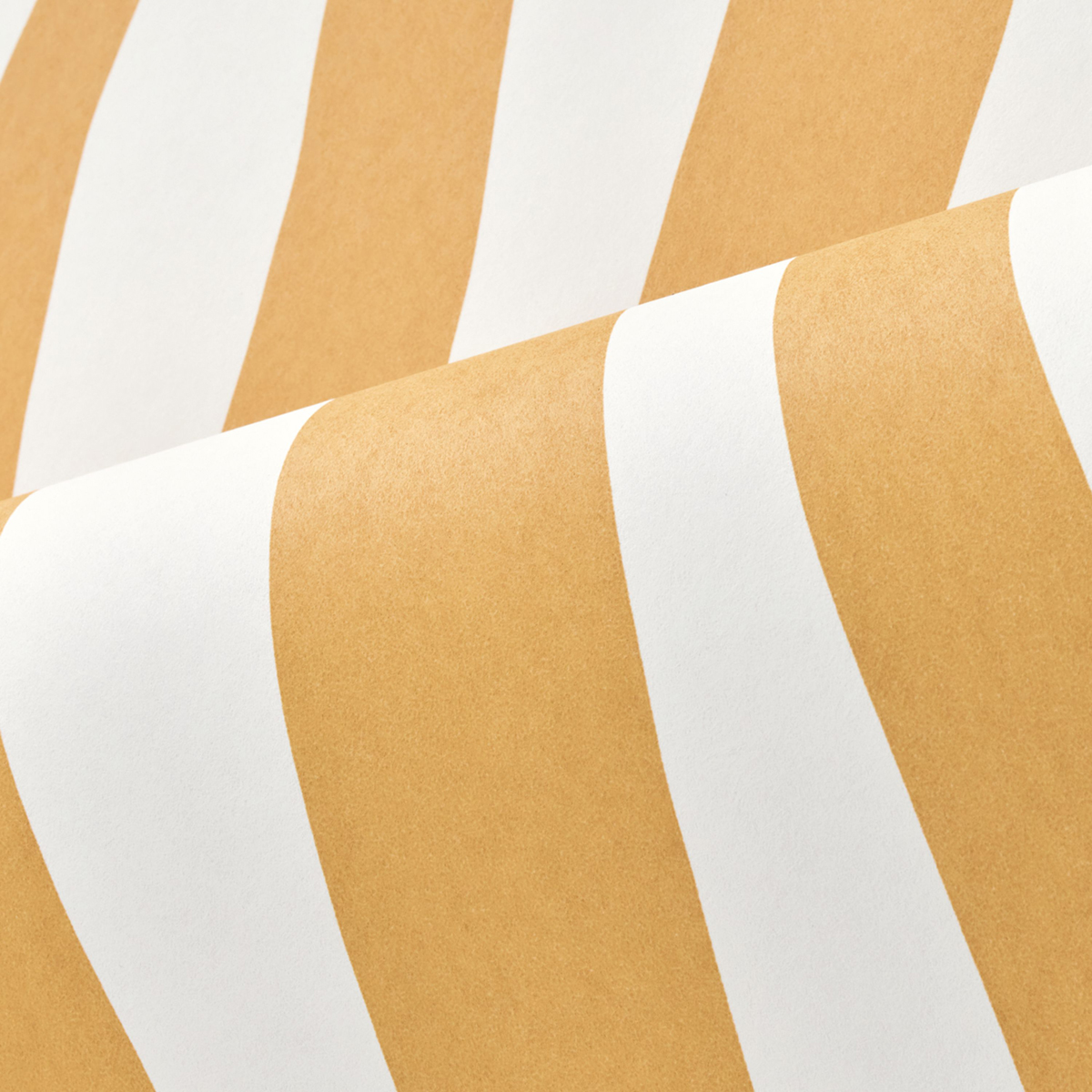 Papier peint Rayure Zèbre Sundae moutarde - L'Ile aux Oiseaux de Casamance AMBV | Réf. CAS-75912548