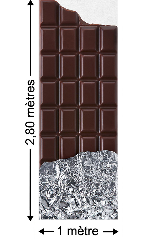 Chocolate Bar - Papier peint lé unique